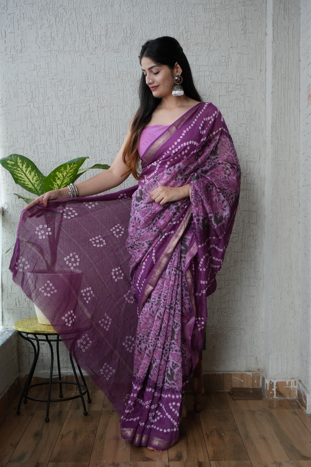 Exclusive Maheshwari Silk Saree | Hand Block & Traditional Bagru Prints