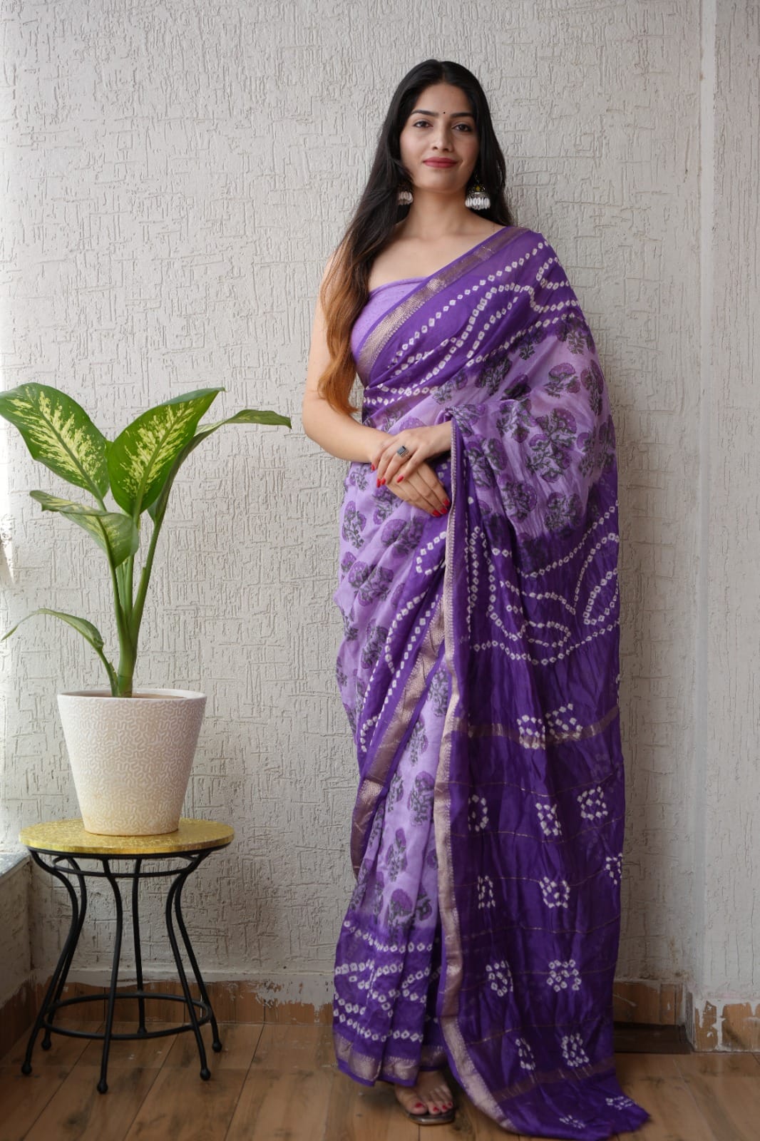 Exclusive Maheshwari Silk Saree | Hand Block & Traditional Bagru Prints