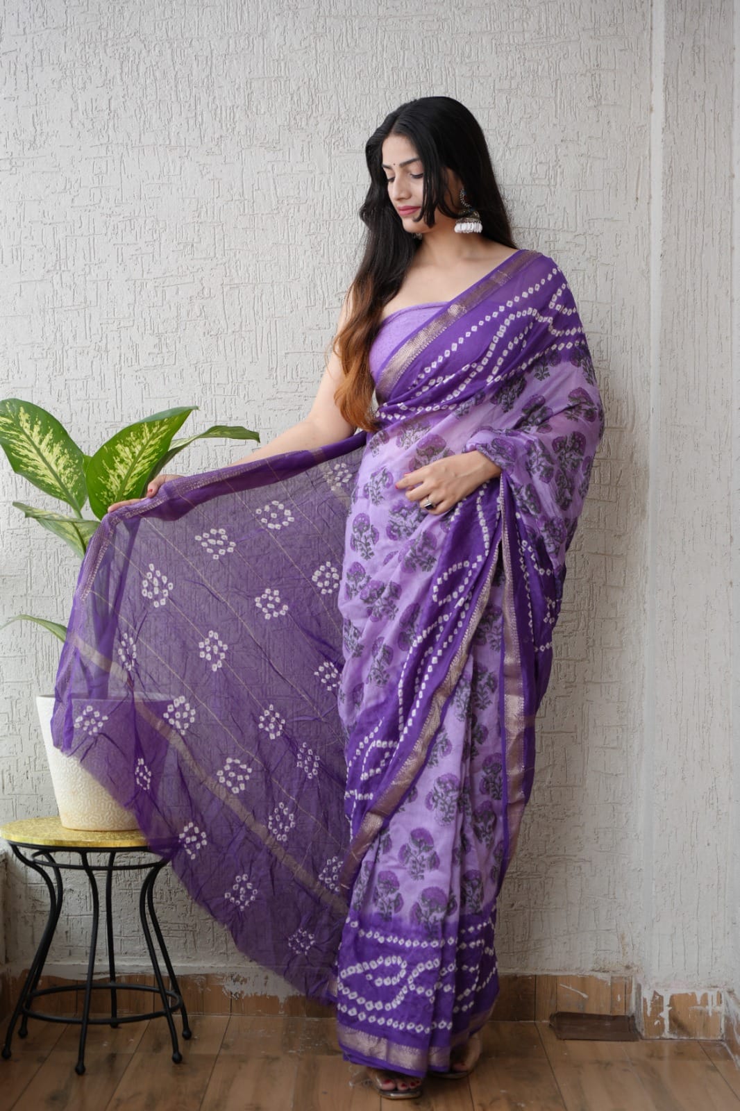 Exclusive Maheshwari Silk Saree | Hand Block & Traditional Bagru Prints