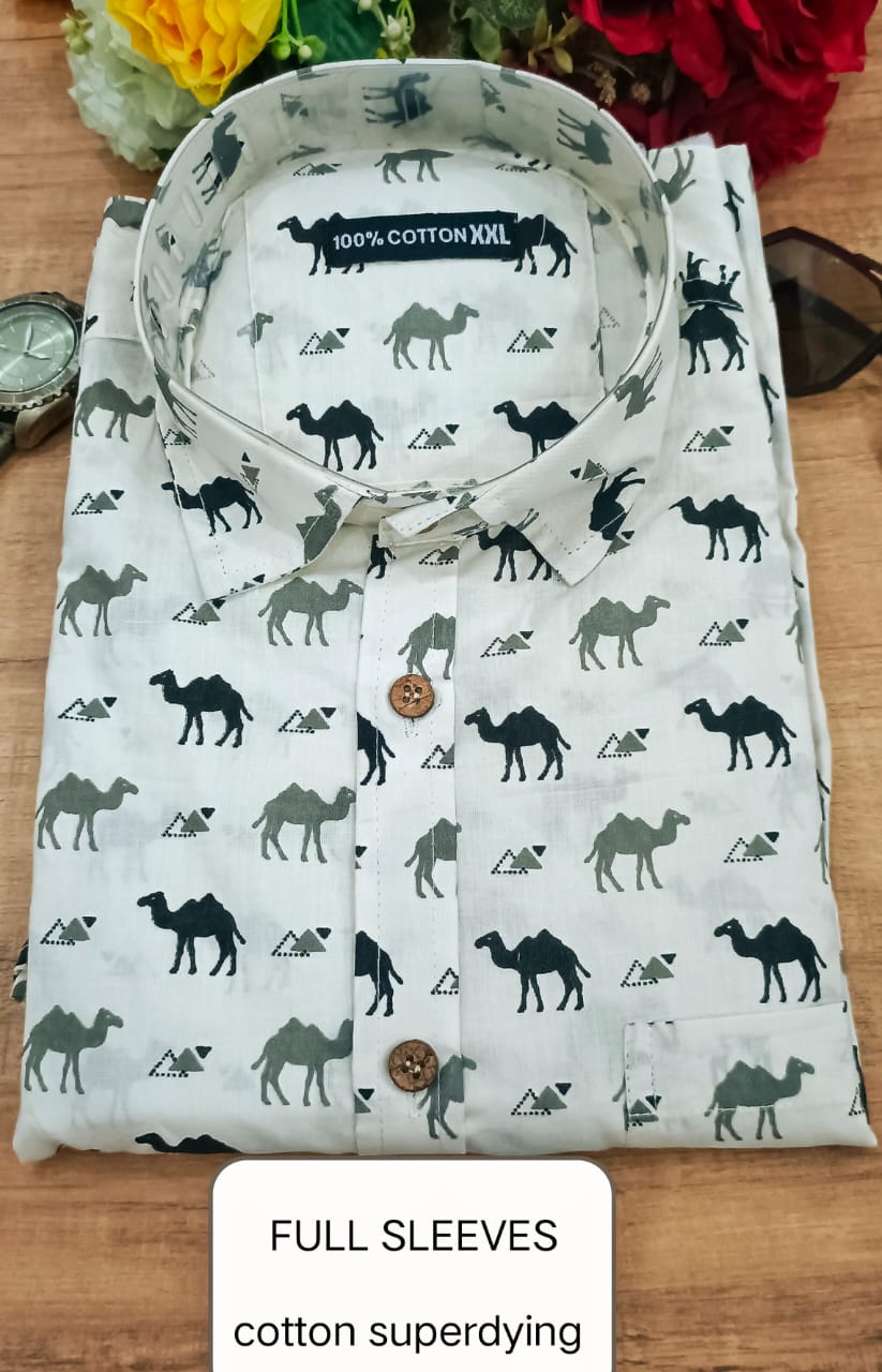 Full Sleeves Soft Cotton Super Dying Shirt for Men