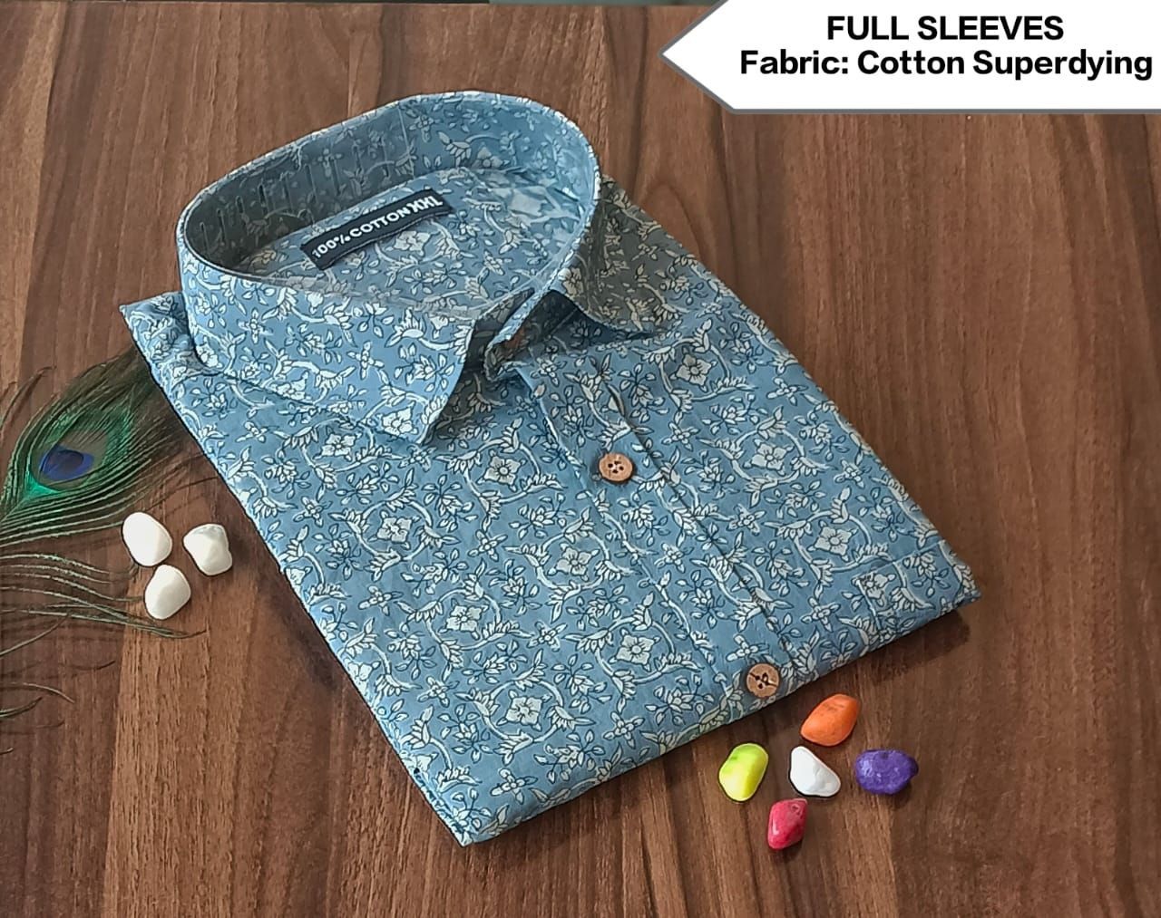 Full Sleeves Soft Cotton Super Dying Shirt for Men
