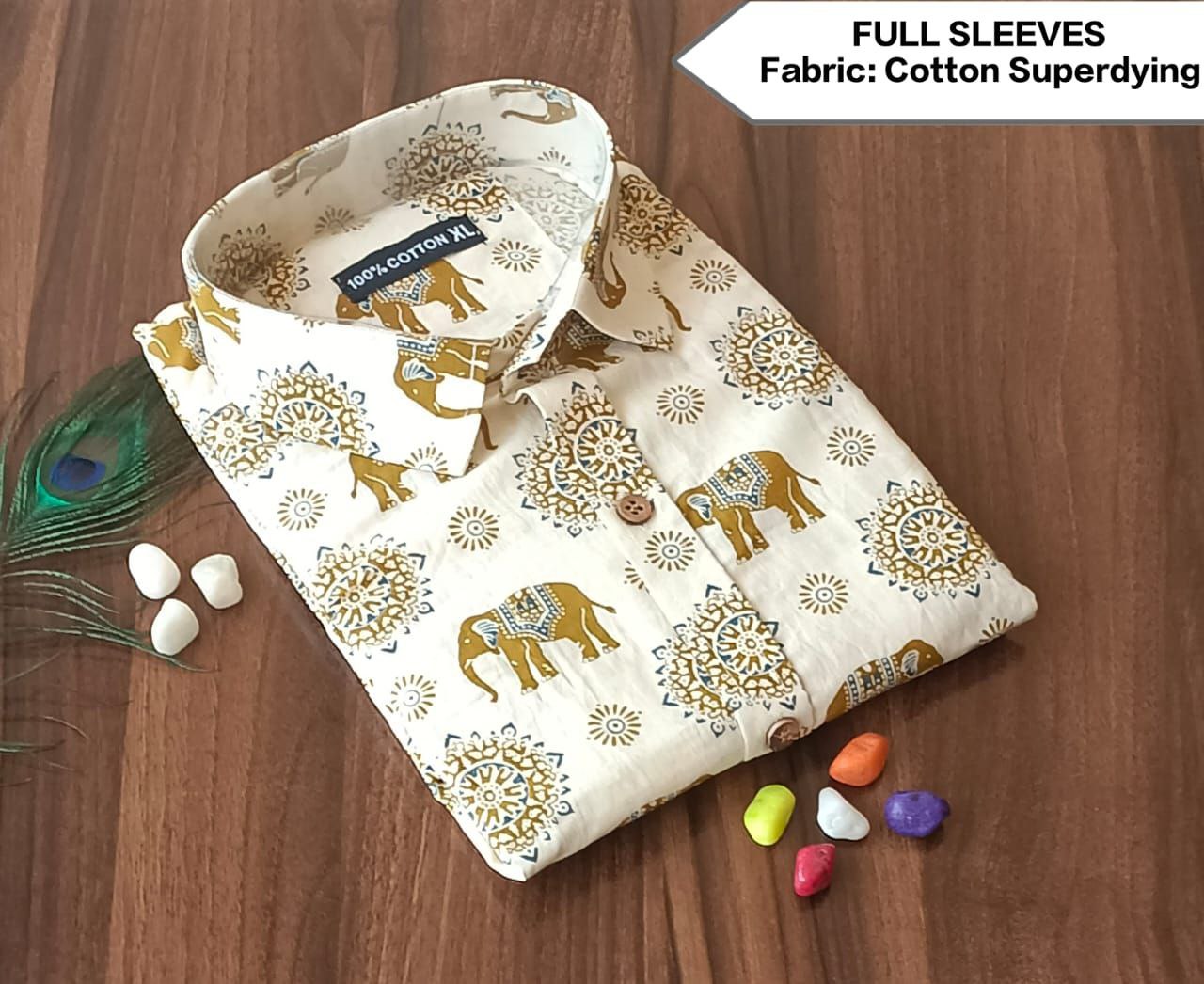 Full Sleeves Soft Cotton Super Dying Shirt for Men