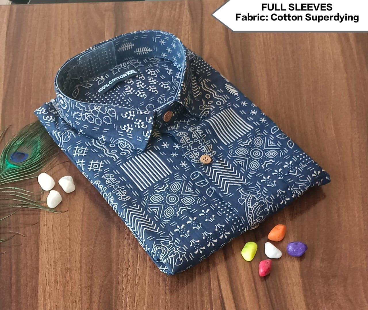 Full Sleeves Soft Cotton Super Dying Shirt for Men