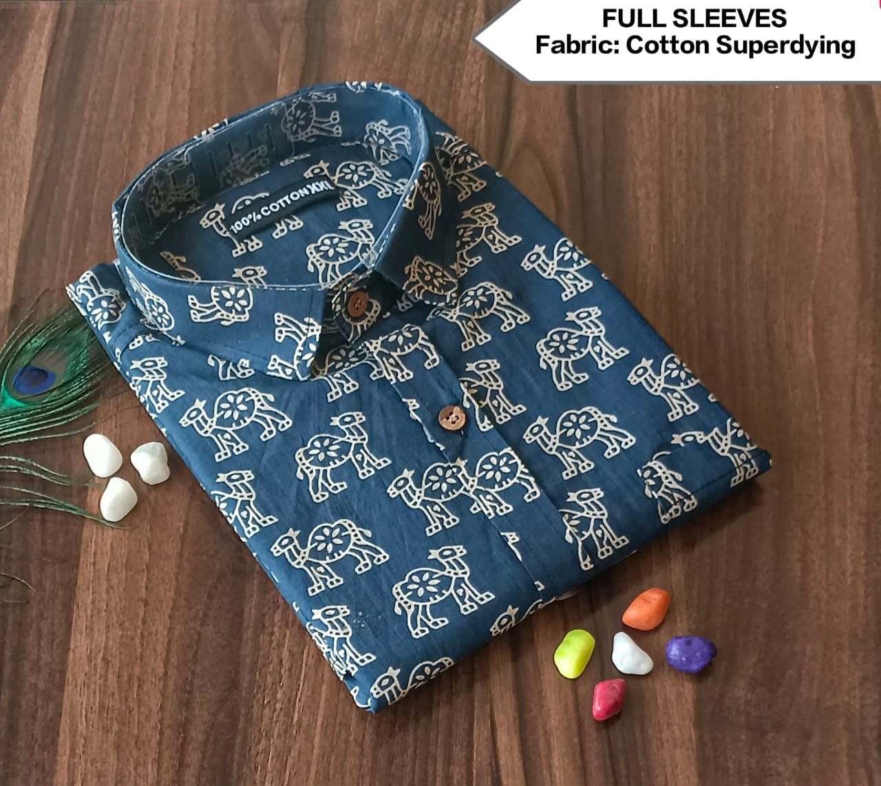 Full Sleeves Soft Cotton Super Dying Shirt for Men