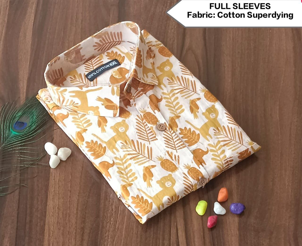 Full Sleeves Soft Cotton Super Dying Shirt for Men