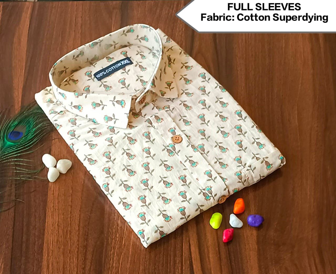 Full Sleeves Soft Cotton Super Dying Shirt for Men