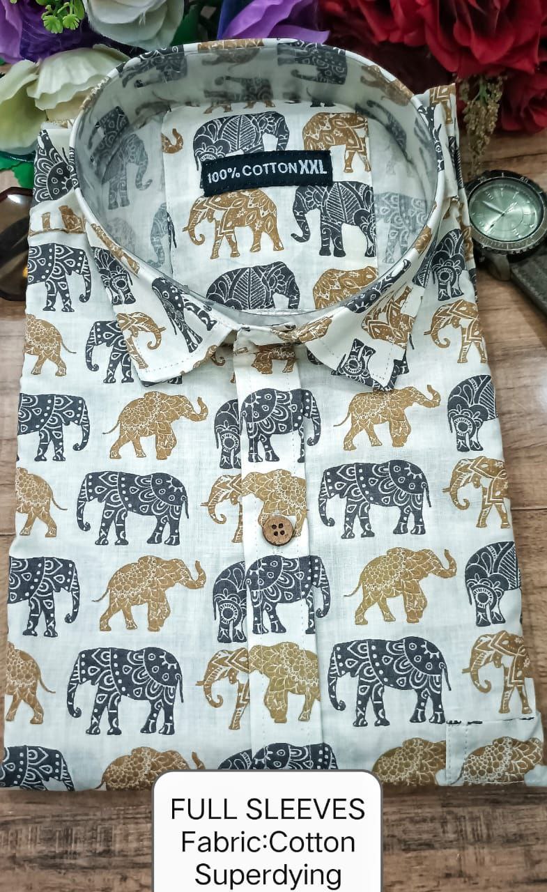 Full Sleeves Soft Cotton Super Dying Shirt for Men