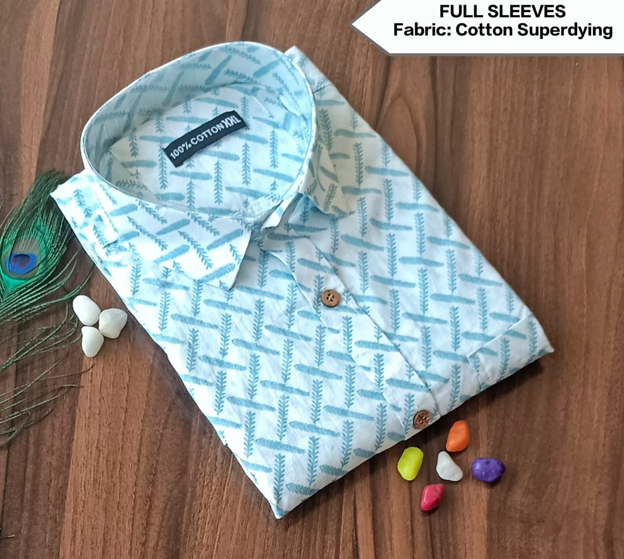 Full Sleeves Soft Cotton Super Dying Shirt for Men