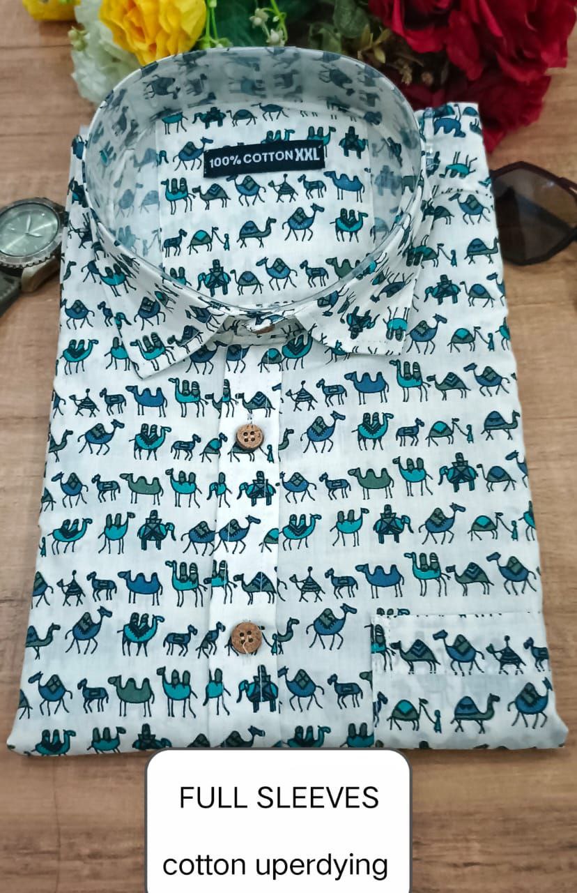 Full Sleeves Soft Cotton Super Dying Shirt for Men