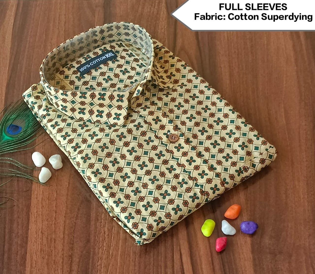 Full Sleeves Soft Cotton Super Dying Shirt for Men