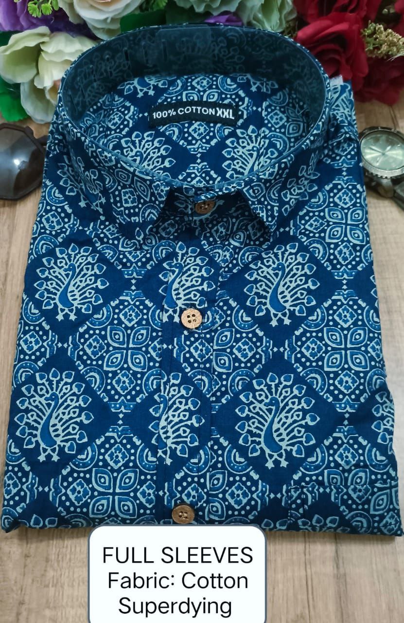 Full Sleeves Soft Cotton Super Dying Shirt for Men