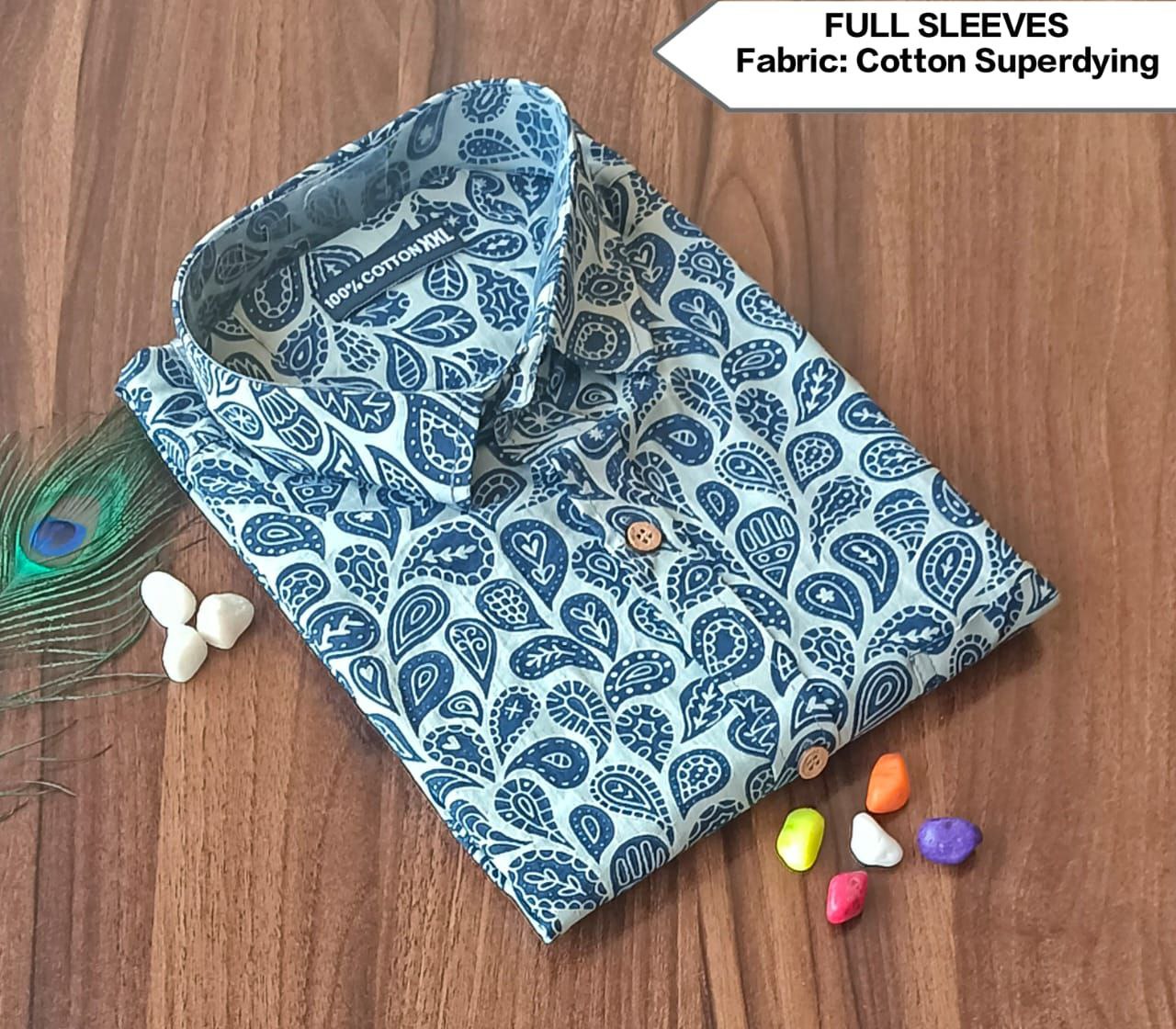 Full Sleeves Soft Cotton Super Dying Shirt for Men