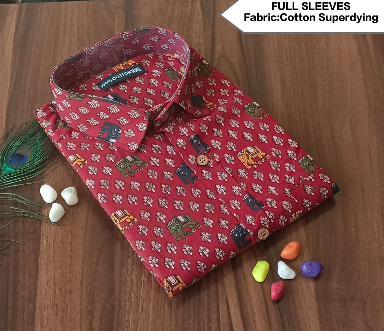 Full Sleeves Soft Cotton Super Dying Shirt for Men