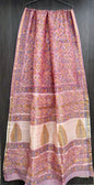 Hand Block Printed Bagru Pure Chanderi Saree with Blouse Piece