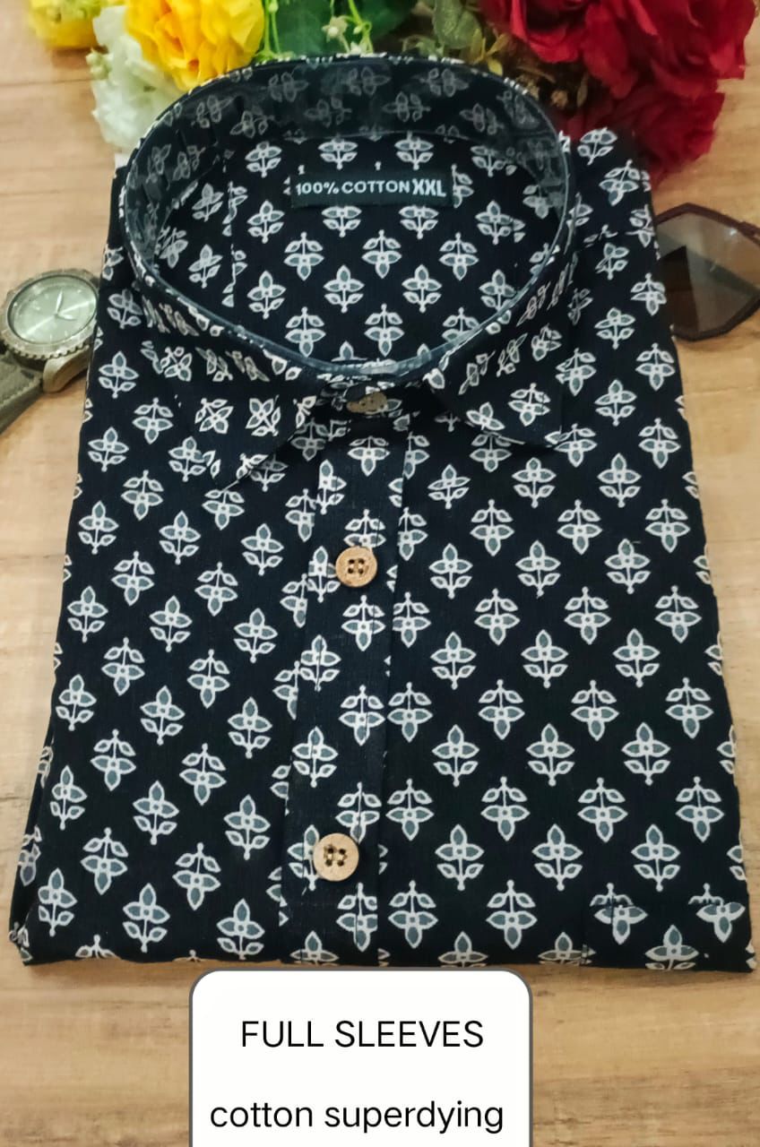 Full Sleeves Soft Cotton Super Dying Shirt for Men