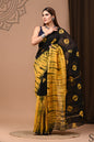 Hand Block Printed Bagru Pure Chanderi Saree with Blouse Piece