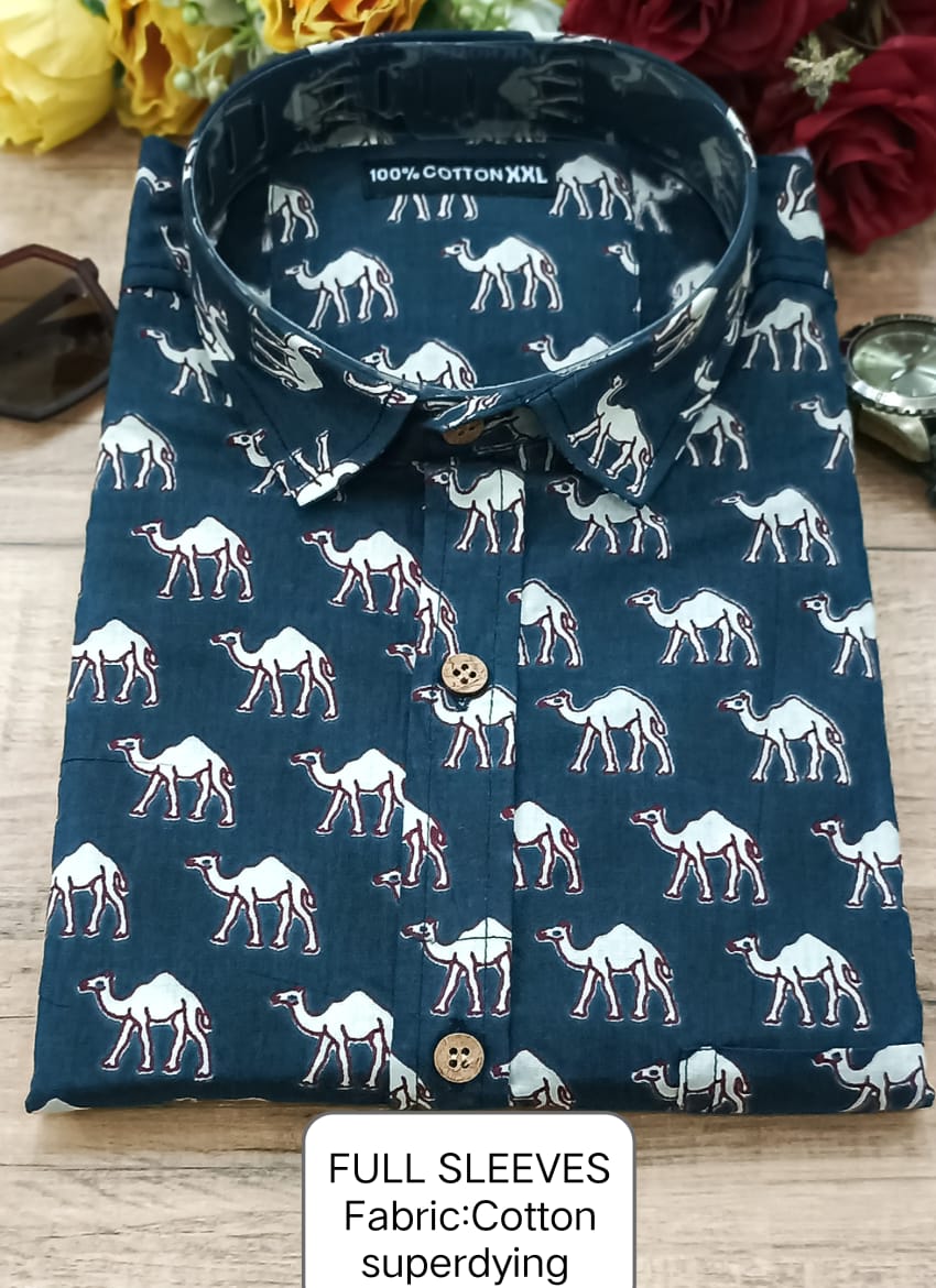 Full Sleeves Soft Cotton Super Dying Shirt for Men