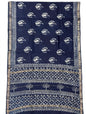 Traditional Hand Block Printed Maheshwari Silk Saree with Zari