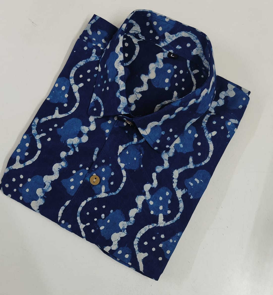 Hand Block Printed Pure Cotton Men’s Shirts – Natural Dye & Handcrafted