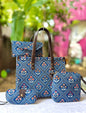 4-in-1 Combo Tote Bag Set with Hand Block Print