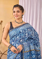 Chanderi Cotton Silk Saree | Hand Block, Dabu & Bagru Prints