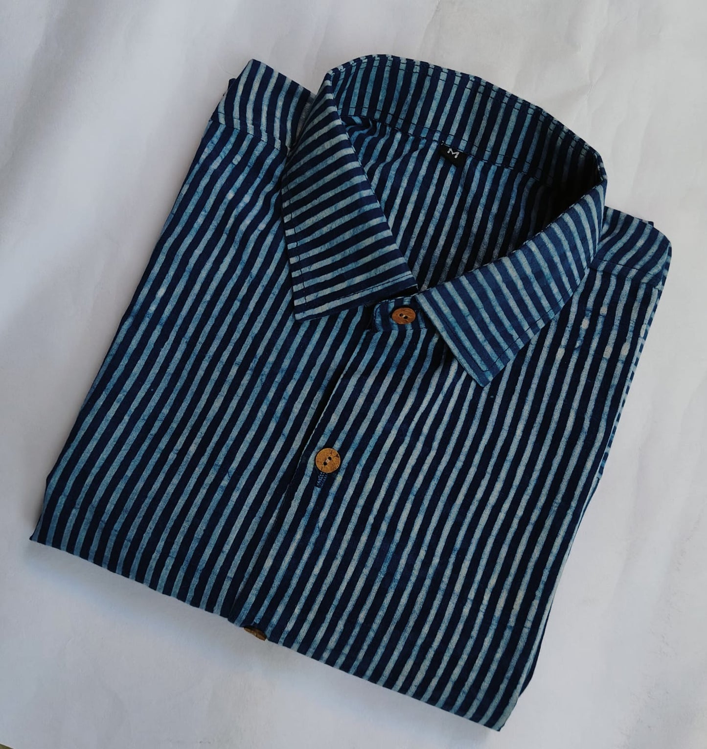 Hand Block Printed Pure Cotton Men’s Shirts – Natural Dye & Handcrafted