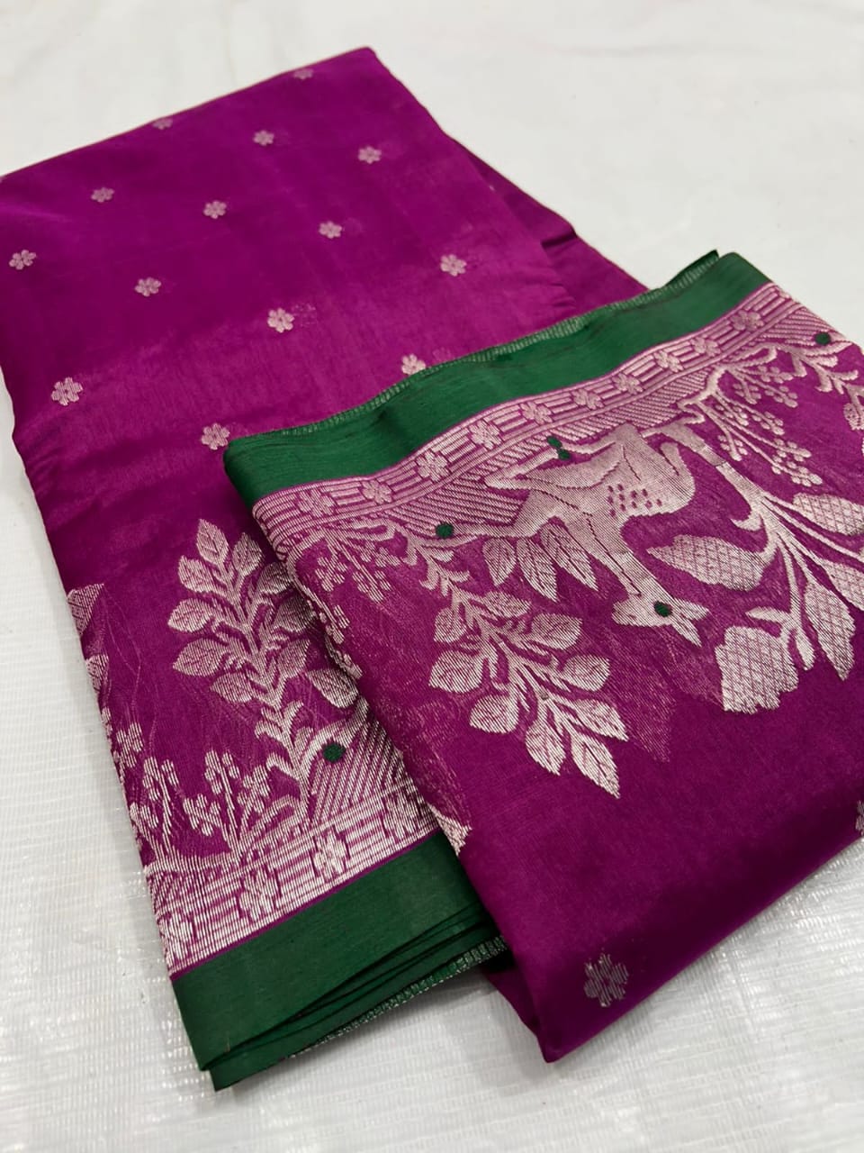 Handborder Soft Pattu Silk Saree