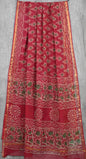 Kota Doriya Hand Block Printed Saree with Blouse (Natural Dye)