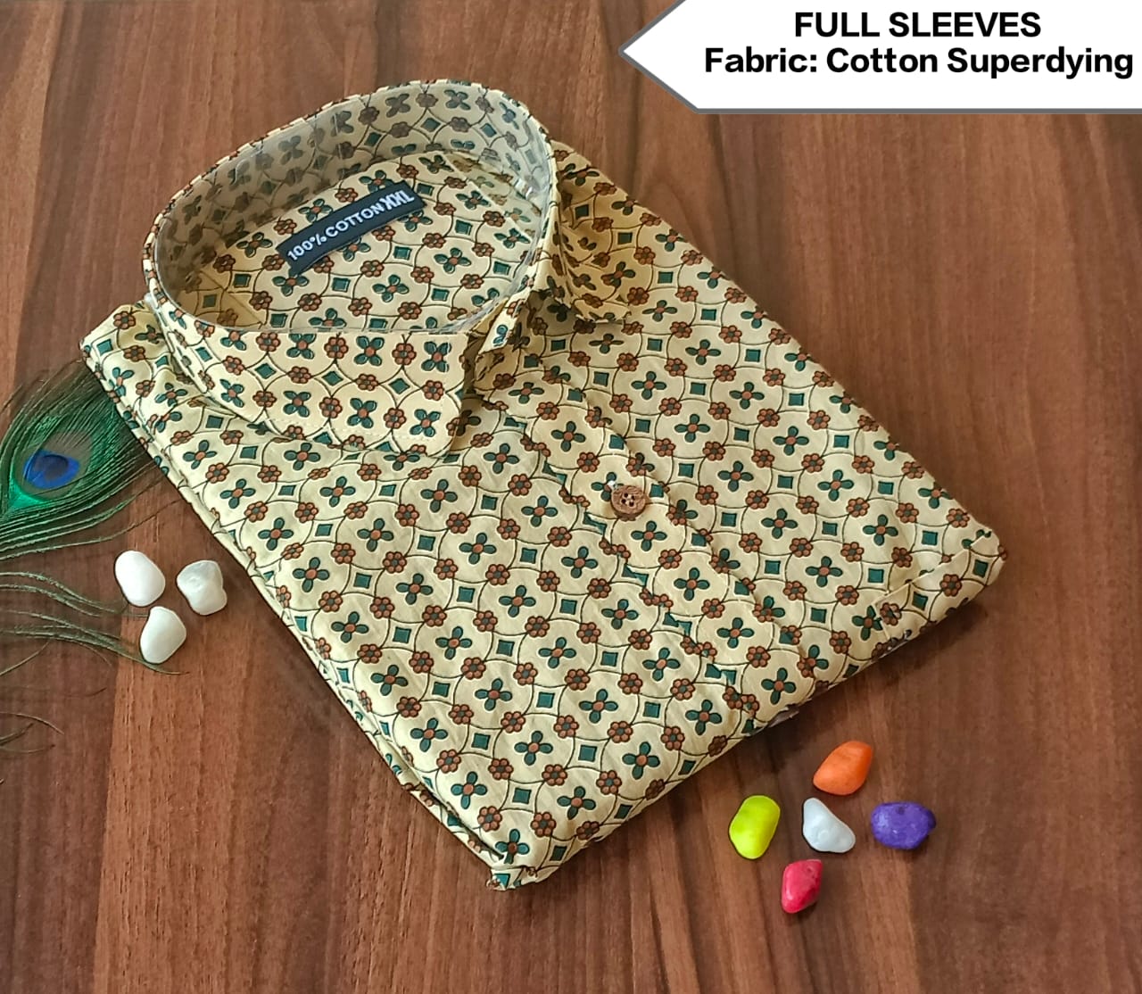 Full Sleeves Soft Cotton Super Dying Shirt for Men