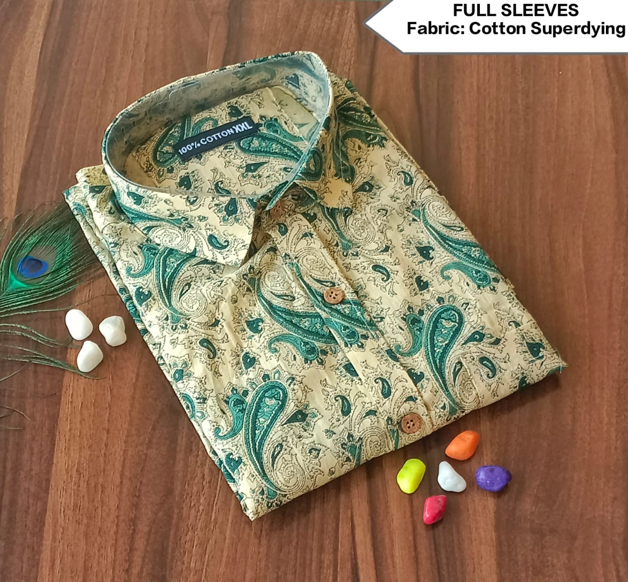 Full Sleeves Soft Cotton Super Dying Shirt for Men