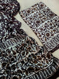 Vanaspati Natural Vegetable Dye Modal Silk Suit (Ajrakh Print)
