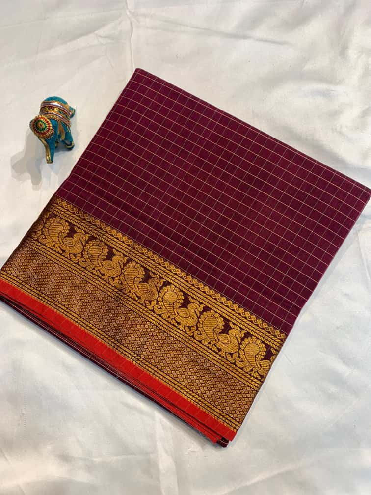 100% Pure South Cotton Soft Saree | 6.20m