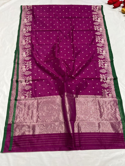 Handborder Soft Pattu Silk Saree