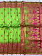 Premium Soft Paithani Silk Saree with Weaving Zari & Tassels