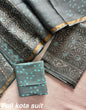 Premium Pure Full Kota Doria Suit | Hand Block Printed Silk Cotton Set
