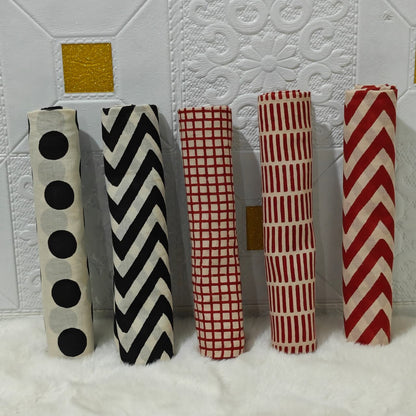 Pure Hand Block Printed Cotton Stole (2 m × 22 in)