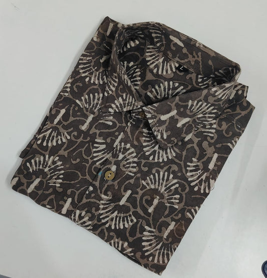 Hand Block Printed Pure Cotton Men’s Shirts – Natural Dye & Handcrafted