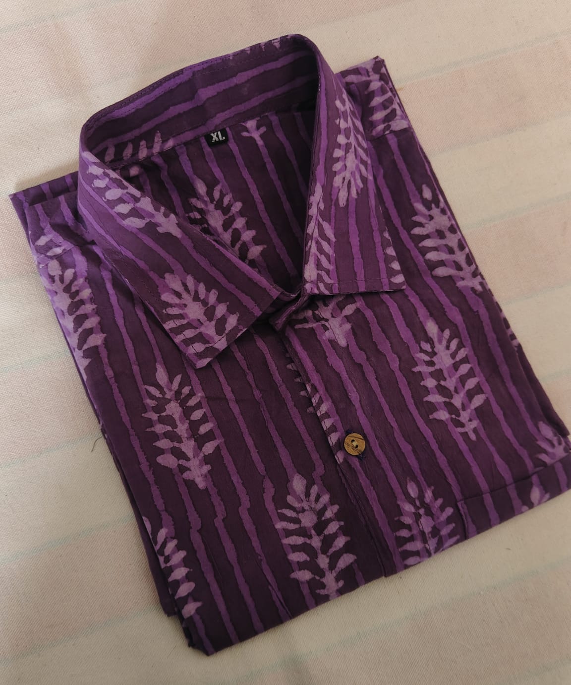 Hand Block Printed Pure Cotton Men’s Shirts – Natural Dye & Handcrafted