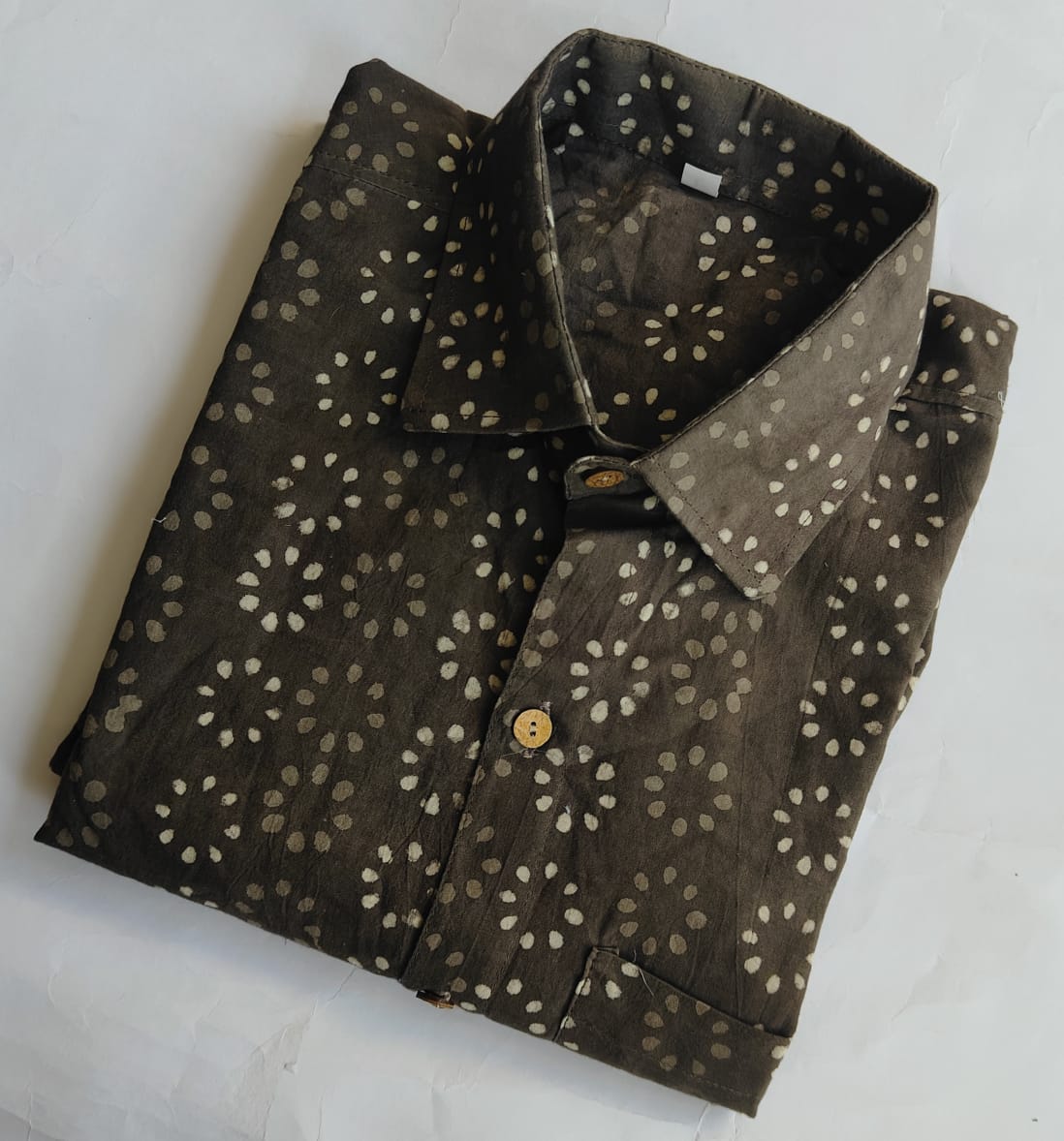 Hand Block Printed Pure Cotton Men’s Shirts – Natural Dye & Handcrafted