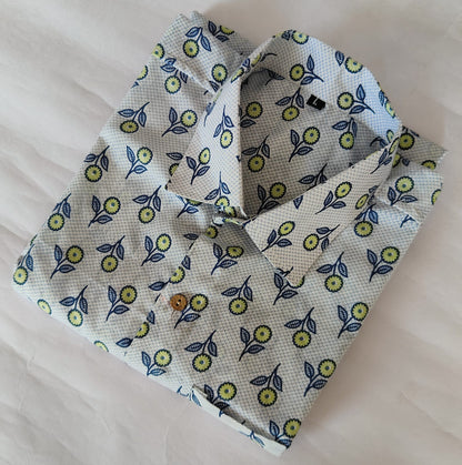 Hand Block Printed Pure Cotton Men’s Shirts – Natural Dye & Handcrafted