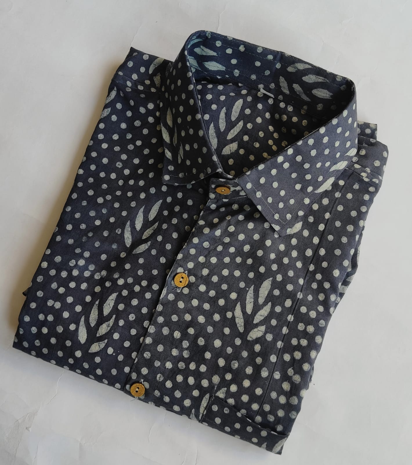 Hand Block Printed Pure Cotton Men’s Shirts – Natural Dye & Handcrafted