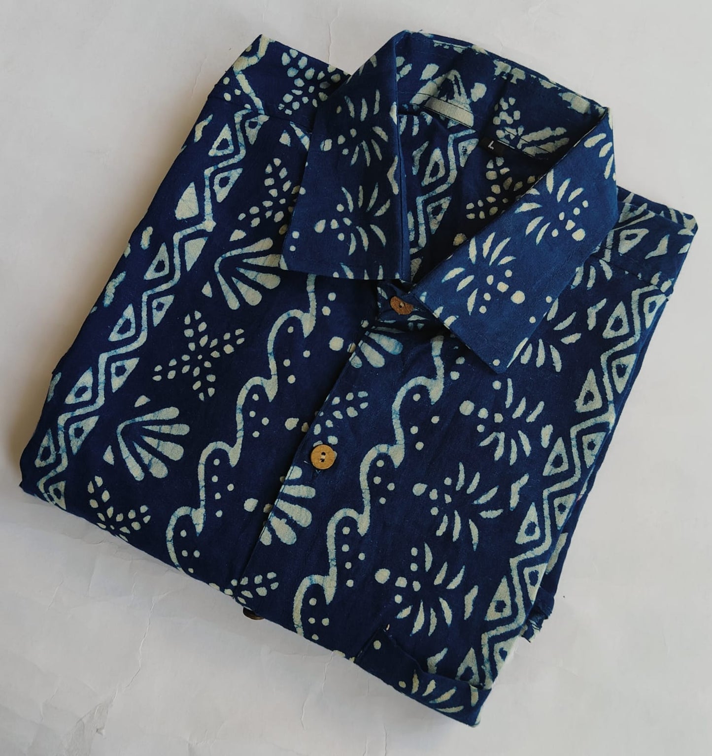 Hand Block Printed Pure Cotton Men’s Shirts – Natural Dye & Handcrafted