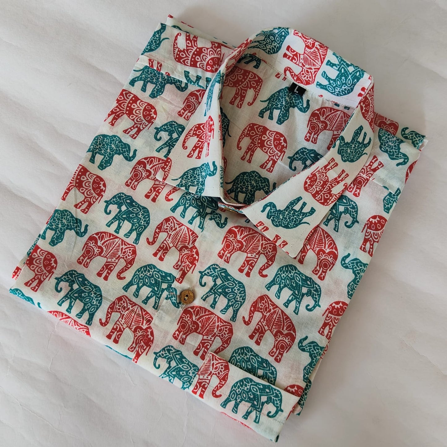 Hand Block Printed Pure Cotton Men’s Shirts – Natural Dye & Handcrafted