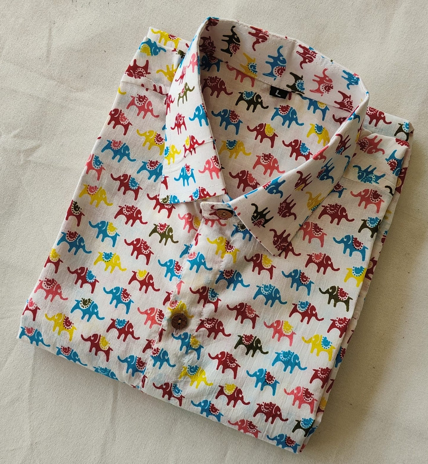 Hand Block Printed Pure Cotton Men’s Shirts – Natural Dye & Handcrafted