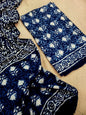 Vanaspati Natural Vegetable Dye Modal Silk Suit (Ajrakh Print)