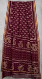Kota Doriya Hand Block Printed Saree with Blouse (Natural Dye)