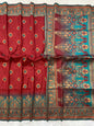 Premium Soft Paithani Silk Saree with Weaving Zari & Tassels