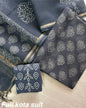 Premium Pure Full Kota Doria Suit | Hand Block Printed Silk Cotton Set