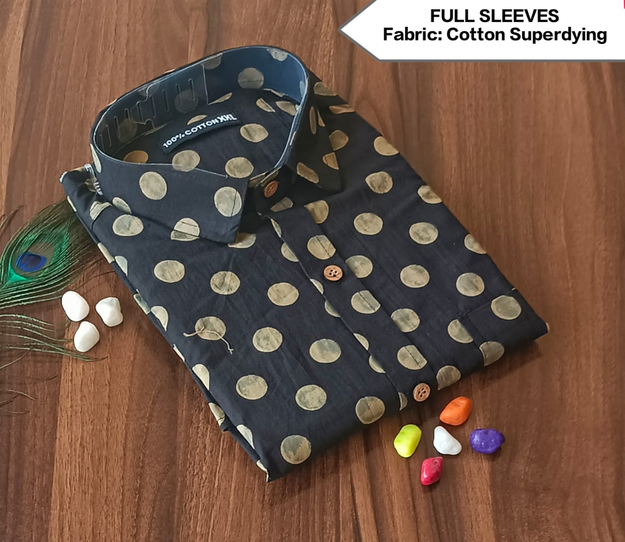 Full Sleeves Soft Cotton Super Dying Shirt for Men