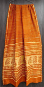 Hand Block Printed Bagru Pure Chanderi Saree with Blouse Piece